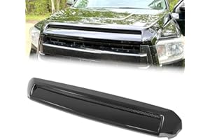 DEWHONETE Front Upper Hood Bulge Molding Grille Trim Compatible with 2014-2021 Toyota Tundra, Replacement for TO1231102 Hood Scoop Hood Molding Grill Trim Black