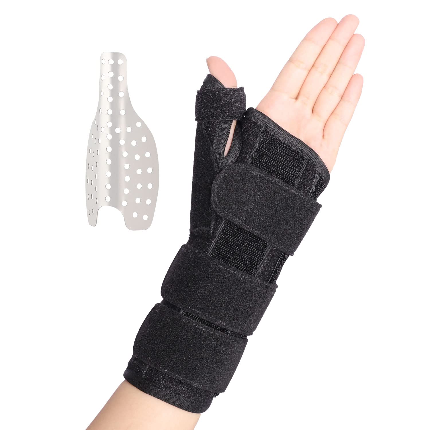 joingood Wrist and Thumb Support, De Quervain's Tenosynovitis Splint, Thumb Spica Splint, Carpal Tunnel Wrist Support, Trigger Thumb Splint for Tendonitis, Arthritis, Sprains (Left Hand)