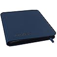 Vault X Premium Exo-Tec® Zip Binder - 9 Pocket Trading Card Album Folder - 360 Side Loading Pocket Binder for TCG (Blue)