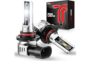Torchbeam H10/9145 LED Fog Light Bulbs, 12000Lumens Upgrade, 600% Brightness H10 LED Fog Lights, 1:1 Replacement For Cars,Trucks,and SUVs,3-Minute Quick Installation,Pack of 2