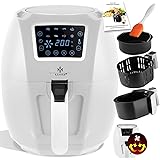 kesser® XXL 5,5 litros freidora de aire caliente freidora | Incluye Panificadora cesta