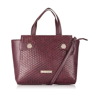 Caprese Womens Satchel (Burgundy)