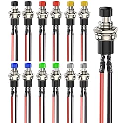 Gebildet 12pcs 7mm 3V-6V-12V-24V-230V/1A Prewired