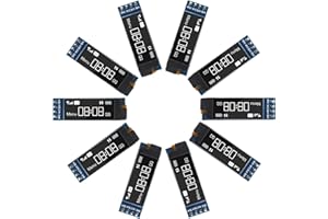 ACEIRMC I2C Display Module 0.91 Inch I2C OLED Display Module I2C OLED Screen Driver DC 3.3V~5V 4PINS for Arduino ESP32 ESP826