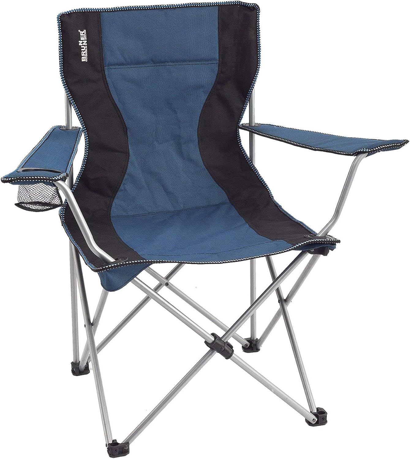 Chaise Pliante BRUNNER Cruiser - Structure Tube Ovale, Toile Polyester - Charge Max 110 Kg - Bleu