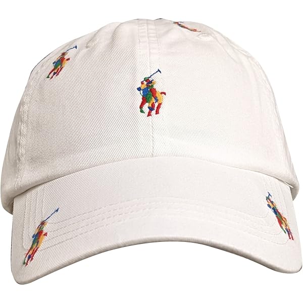 POLO RALPH LAUREN Men's Big Pony Chino Ball Cap White one