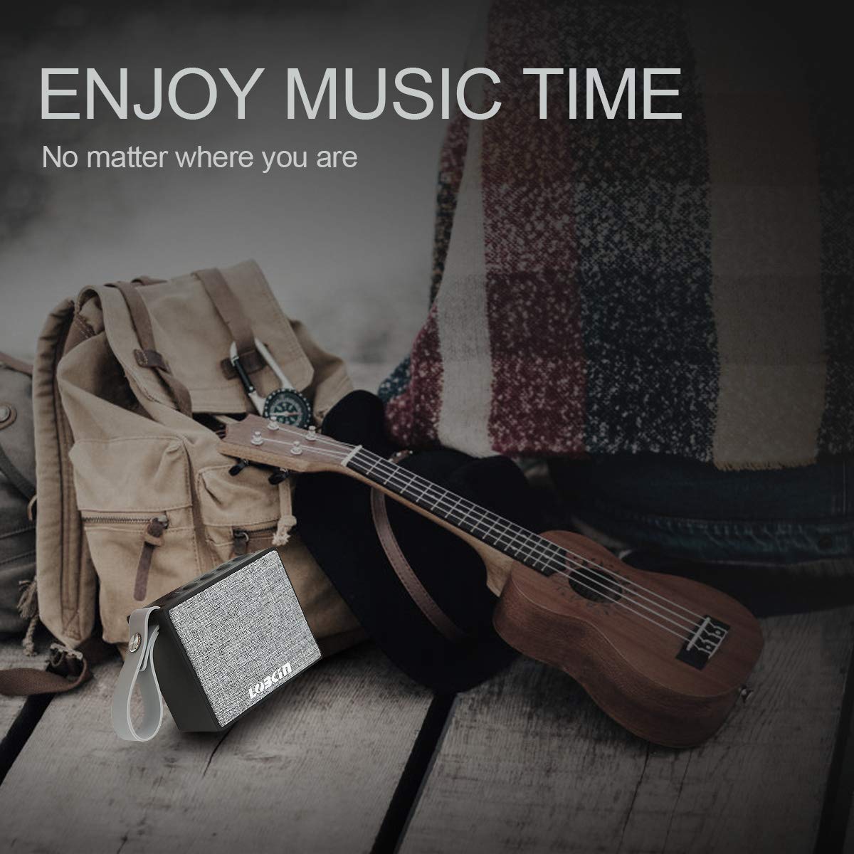 Bluetooth Speakers, Lobkin X9S Ultra Portable Wireless Bluetooth Speaker, Wireless Smart Speaker with Amazon Alexa (BLACK)