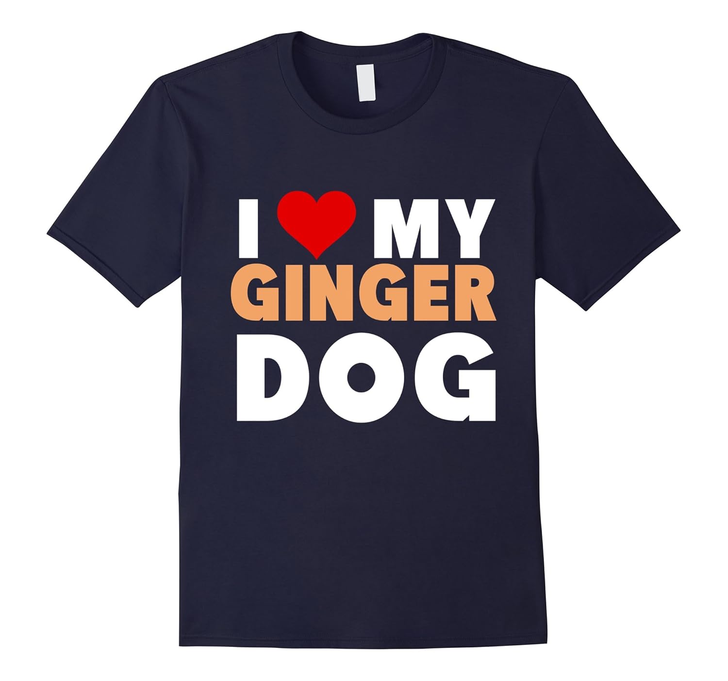 BabooBazaa I Love My Ginger Dog Funny Ginger Redhead Shirt-AZP