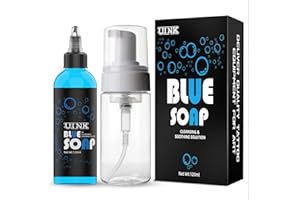 ZUFIO Blue Tattoo Soap 4OZ with Foaming Bottle 120ml, Tattoo Supplies for Tattoos Piercings, Clean Skin Equipment