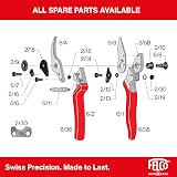 FELCO FEL6 Model 6 Compact Secateurs Red Lightweight Aluminum Handles view 8