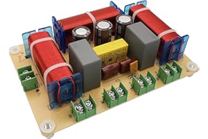 HiQltyla 400W 4-Way Speaker Crossover, RCEDA-406 Passive Crossover for Car Home Audio 4 to 8 Ohm 2X Bass + 1x Mediant+ 1x Twe
