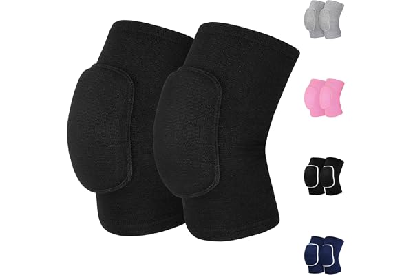 HISFFOG Volleyball Knee Pads for Women, Men, Youth, Girls, Kids, Knee Brace for Volleyball Basketball Football Dance Yoga Ten