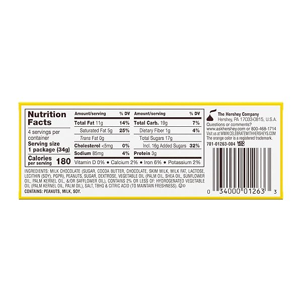 REESE’S MILK CHOCOLATE PEANUT BUTTER CREME EGGS CANDY, EASTER, 1.2 OZ BOX (4 PIECES)
