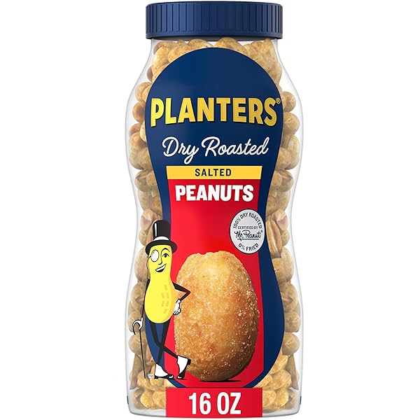 PLANTERS SALTED PEANUTS, DRY ROASTED PEANUTS, PARTY SNACKS,...