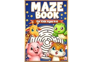 Maze Book for Kids Ages 4-8