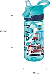 Nuby Super Quench Straw Water Bottle 540ml 19oz Freeflow Pack 2 view 5