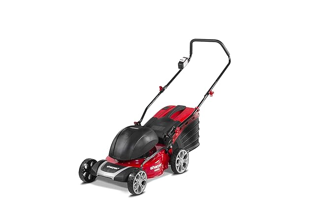Sharpex 1800 Watt Electric Lawn Mower | Single Phase 2.5 HP Mottor, Folding Handle and