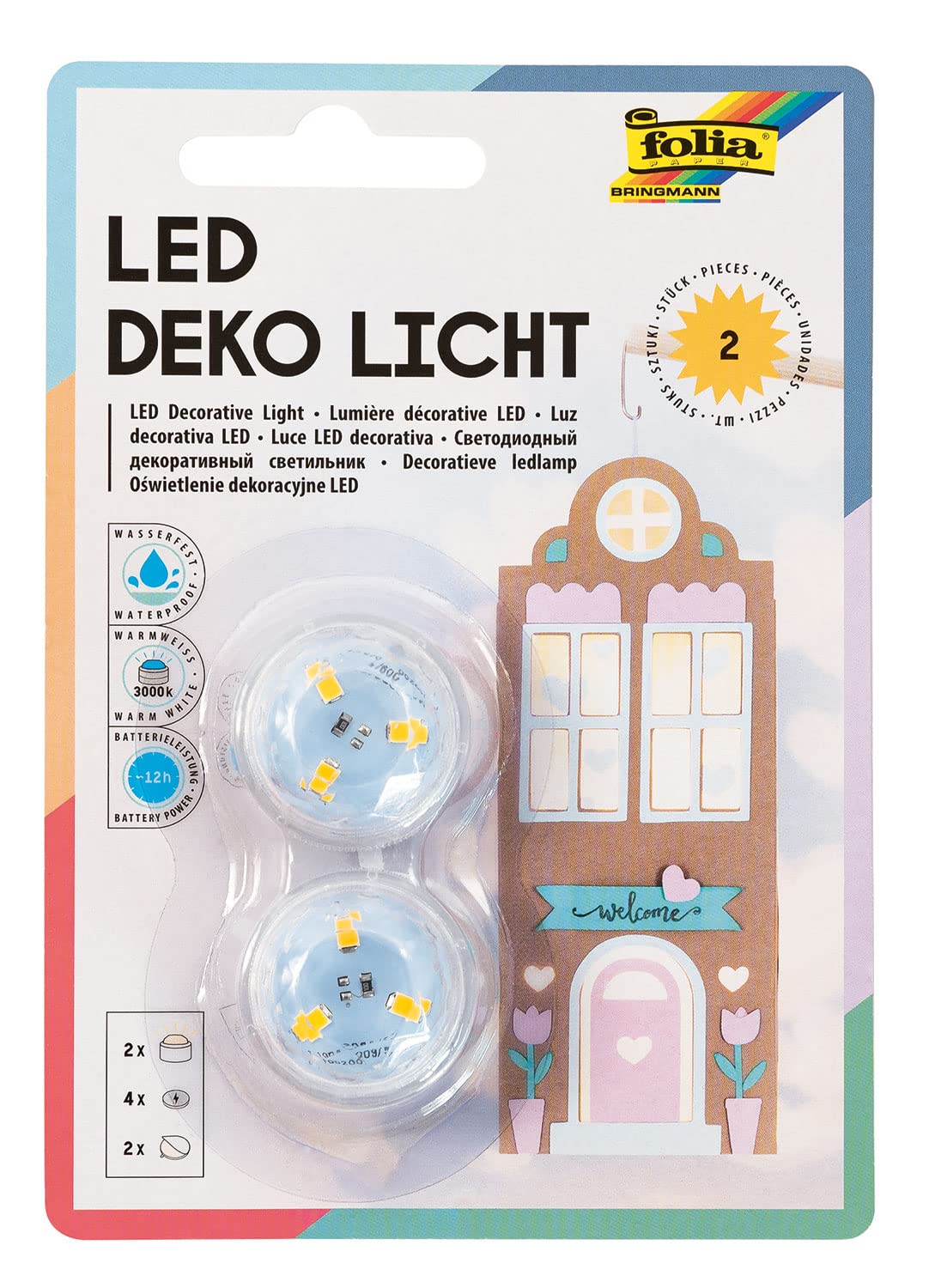 folia 982 - Decorative LED Light, pack of 2
