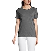 Lands' End Women's Relaxed American-Grown Supima Cotton Crew Neck T-Shirt