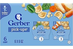 Gerber Toddler Food, Ravioli Multipack, Gerber Pick-Ups, Baby Led Feeding, Variety 6PK