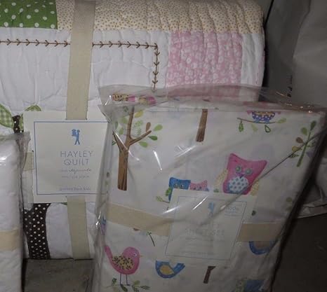 Nwt Pottery Barn Kids Hayley Owl Twin Quilt Sheet Set Standard