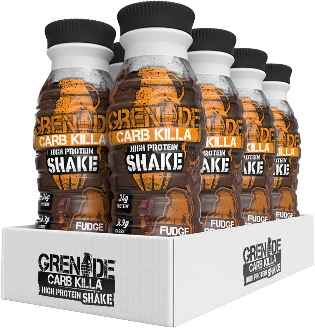 Grenade Carb Killa High Protein Shake Fudge Brownie, 8 x 330ml Amazon