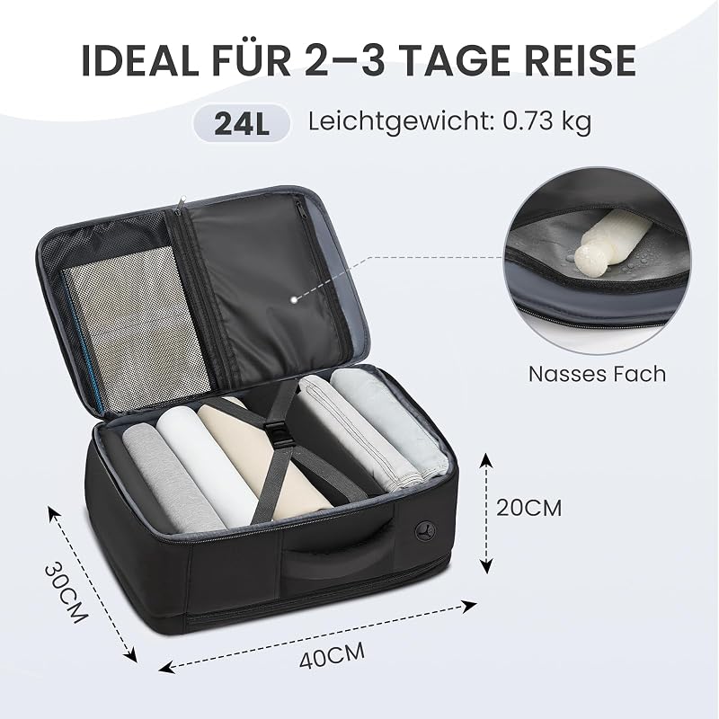Ryanair Handgepäck 40x30x20,Handgepäck Rucksack mit Laptopfach