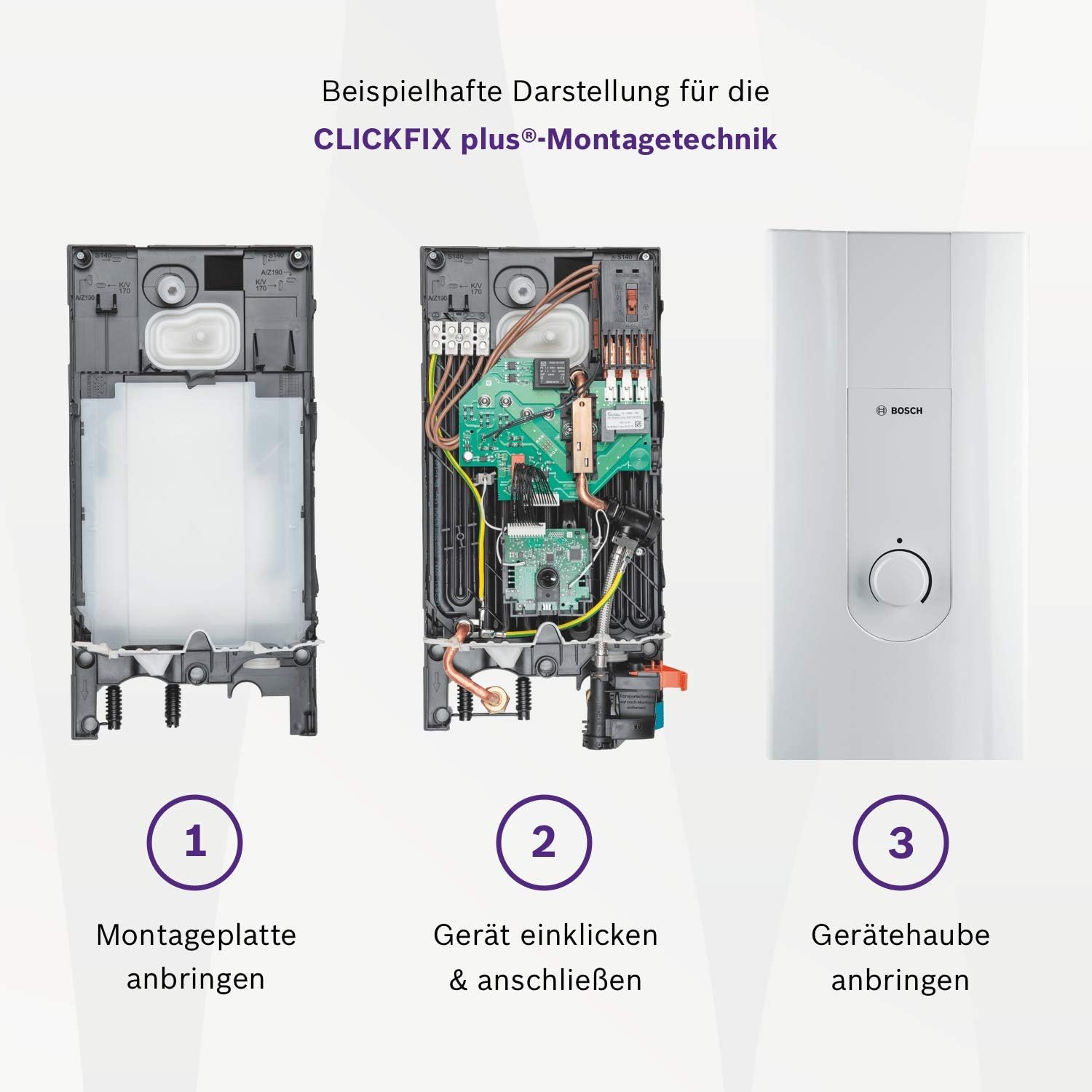 Bosch Elektronischer Durchlauferhitzer Tronic 5000 11 13kw Ubertischgerat Druckfest Mit 2 In 1 Leistungsumschaltung Led Anzeige Energieklasse A Amazon De Baumarkt