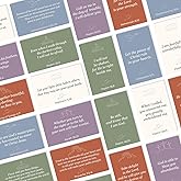 Obujopal 100 Pcs Prayer Card, Bible Verse Scripture Prayer Cards for Women and Men, Encouragement Motivational Christian Gift