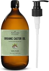 Essican Purelife Castor Oil Organic Hexane Free 1000ml Glass Pump