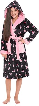 kids flamingo dressing gown