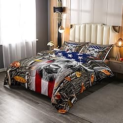 American Flag Bedding Set Vintage USA Flag