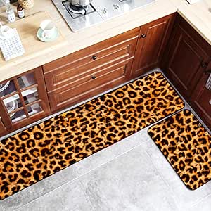 Gkmezmke Alfombra de Cocina Moderna y Minimalista con Estampado de