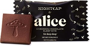 Alice Mushrooms, Nightcap Mushroom & Mineral Chocolate Single, 0.25 Ounce