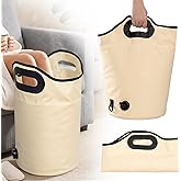 Collapsible Foot Bath Bag, Foot Spa Tub w/Sturdy Handle &amp; Drainage Hole | Portable Foot Basin for Soaking Foot Bath Spa at Home, Multipurpose Folding Bucket for Travel Camping Outdoor Washing Fishing