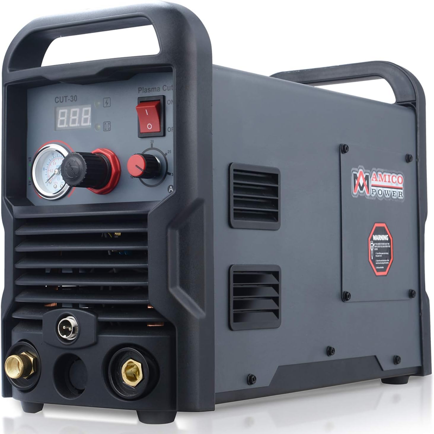 Amico CUT-30, 30 Amp Plasma Cutter 3/8 in. Clean Cut 110/230V Compatible IGBT Inverter Cutting Machine