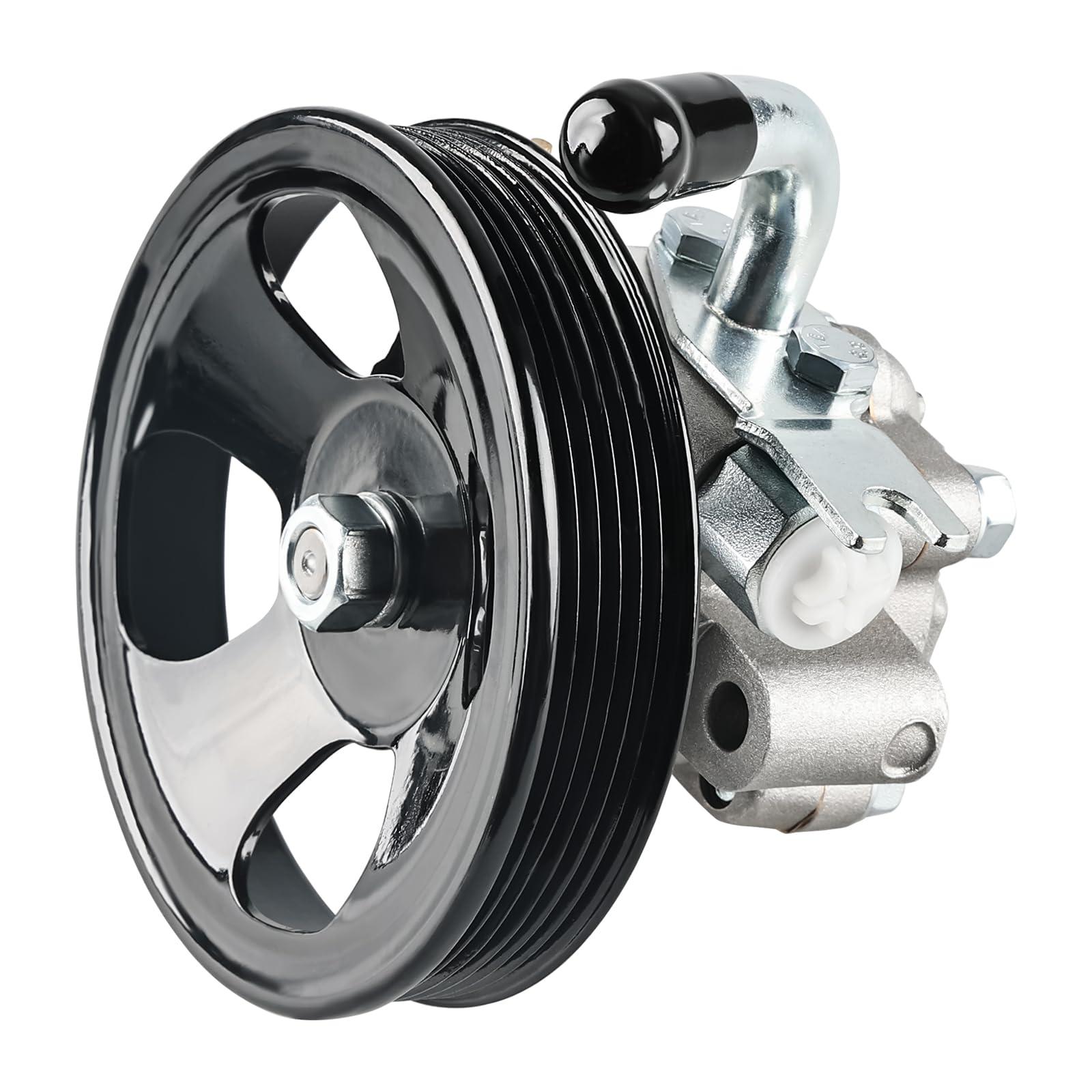 Photo 1 of WMPHE Power Steering Pump with Pulley Compatible with Hyundai Tucson V6 2.7L - 2005 2006 2007 2008 2009, Kia Sportage V6 2.7L - 2005 to 2010, Replacement for 21-5449, 57100-2E100