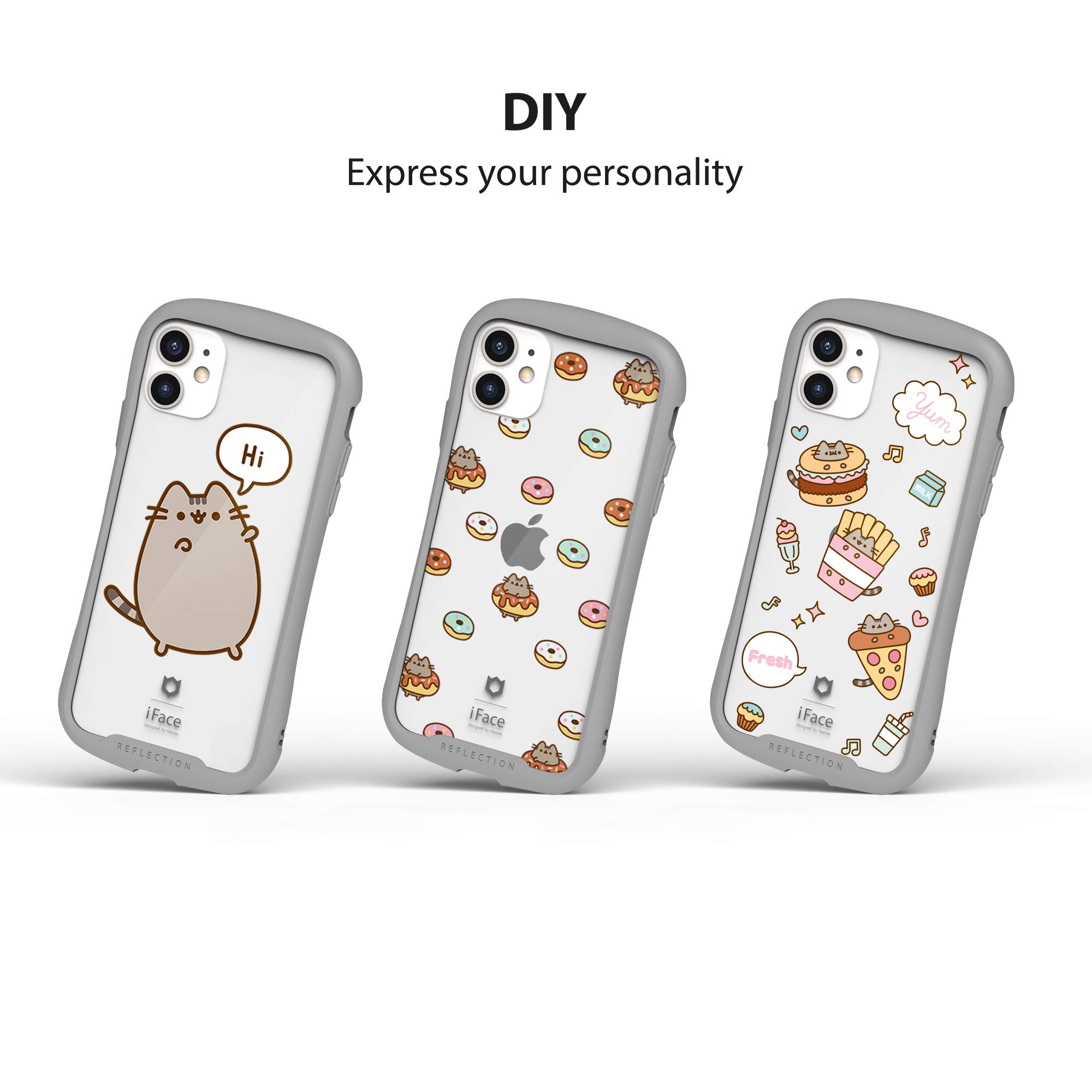 iFace x Pusheen [Inner Sheet + Reflection] Designed for iPhone 12 Pro Max (6.7