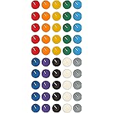 Mega Candles 50 pcs Unscented Assorted Colors Tea Lights Candles, Great for Casting Chimes, Chakra, Rituals, Spells, Vigil, Witchcraft, Wiccan Supplies, Magic, Enchantments, Vibrant Fun Colors