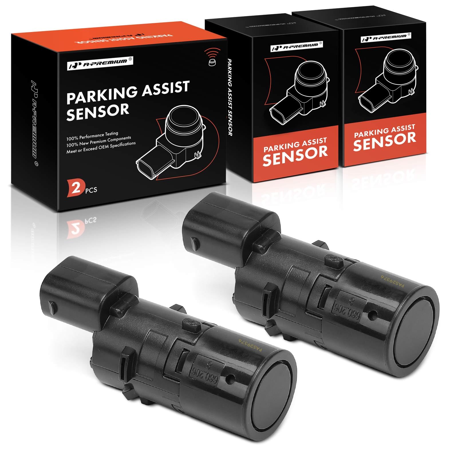 Photo 1 of A-Premium 2-PC Reverse Backup Parking Assist Sensor Compatible with Select Jaguar Models - XJ8/XJR 2004-2009, XKR 2006, S-Type 2004-2008, X-Type 2003-2008