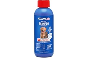 ADAMS Plus Flea & Tick Shampoo with Precor IGR for Cats, Kittens, Dogs & Puppies Over 12 Weeks Of Age, Sensitive Skin Flea Treatment, Kills Adult Fleas, Flea Eggs, Ticks, and Lice, 6 Ounces