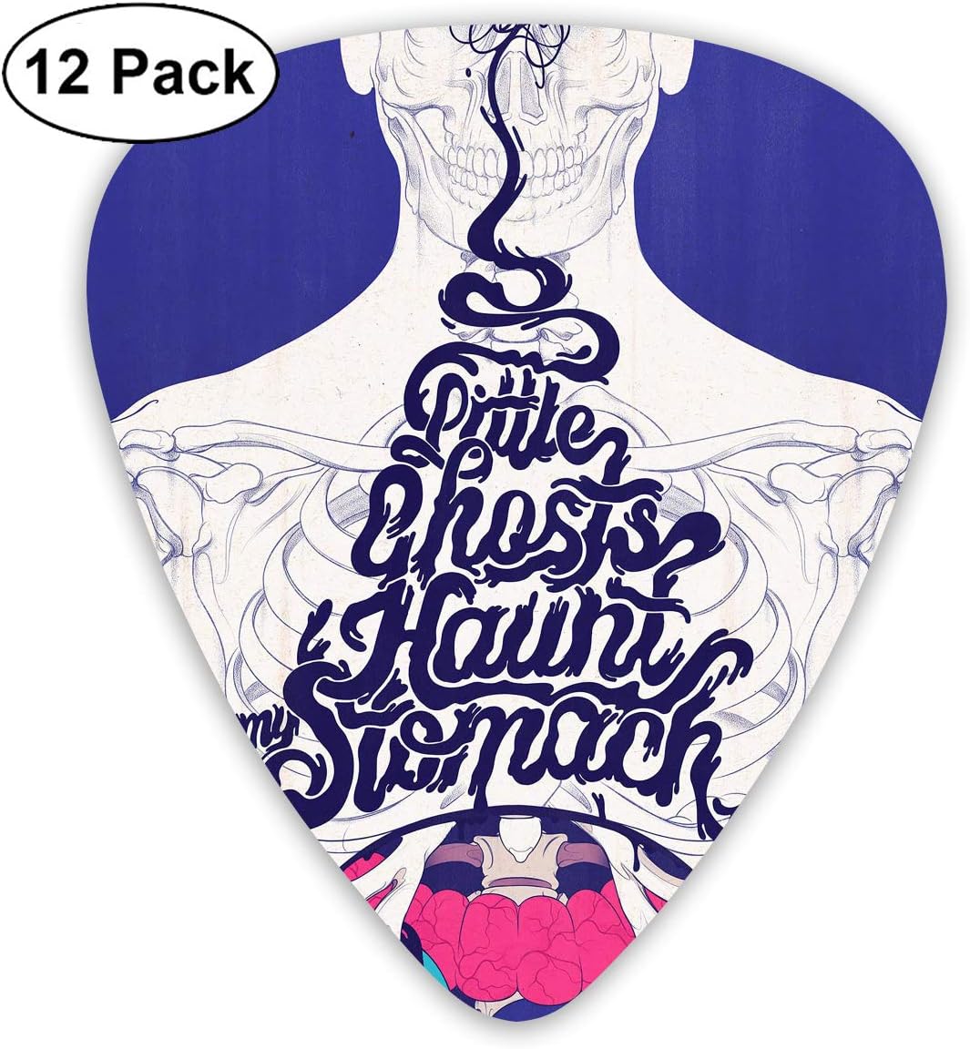351 Shape Classic Guitar Picks Human Body Art Plectrums Instrument Standard Bass 12 Pack