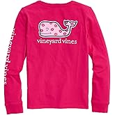 Vineyard Vines Girls Girls' Kissed Allover Whale Long-Sleeve Pocket Tee