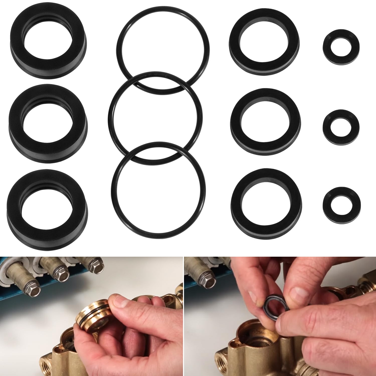 Photo 1 of 76975 Seal Kit for Cat Pump for 4DNX Pumps 4DNX25GSI 4DNX27GSI (12pcs)