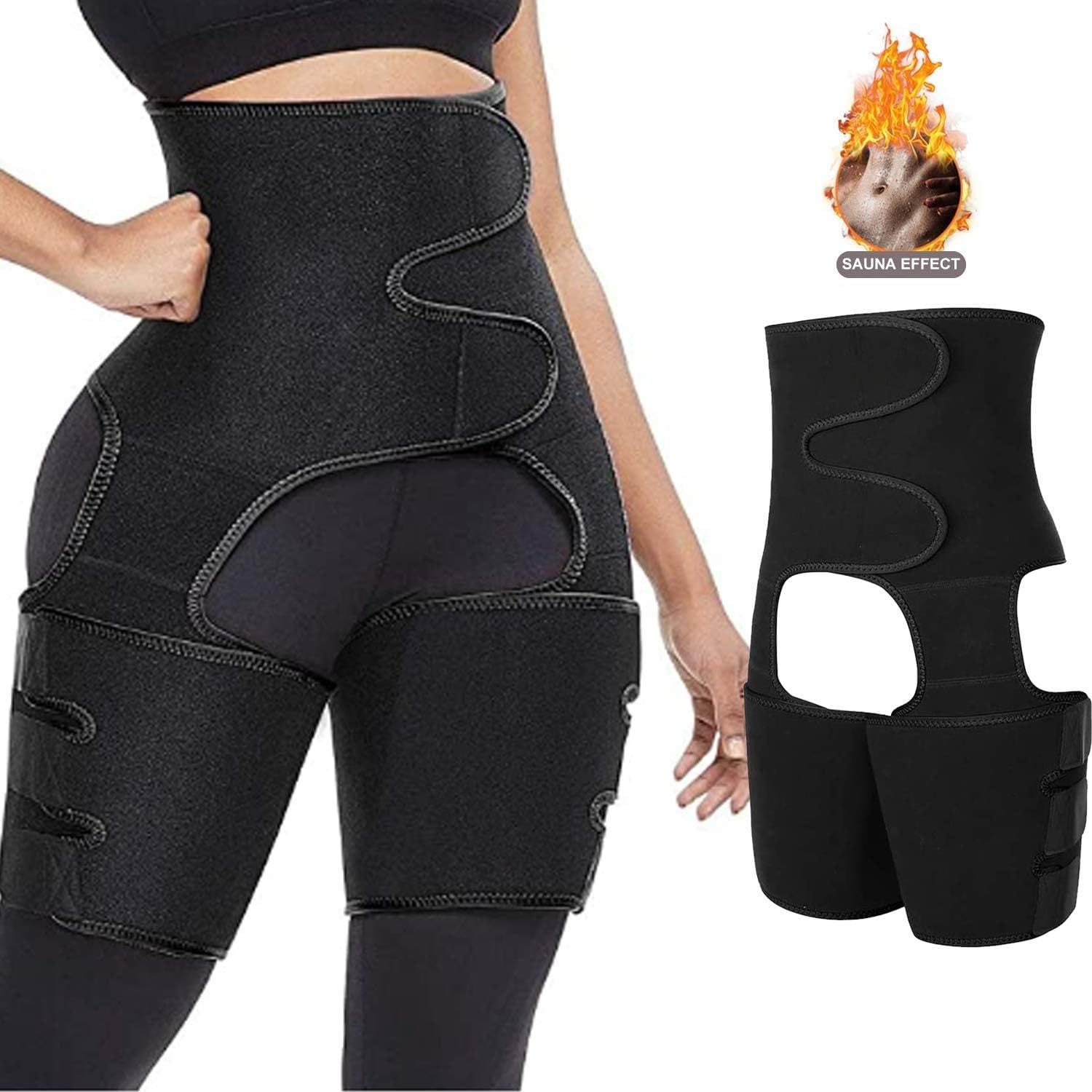 GHJKL Neoprene Waist Trainer Shaper Slimming Belt Slim Thigh Trimmer