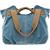 Women Ladies Bags Vintage Hobo Canvas Daily Purse Shoulder Tote Shopper Handbag | Vintage, Canvas, Daily