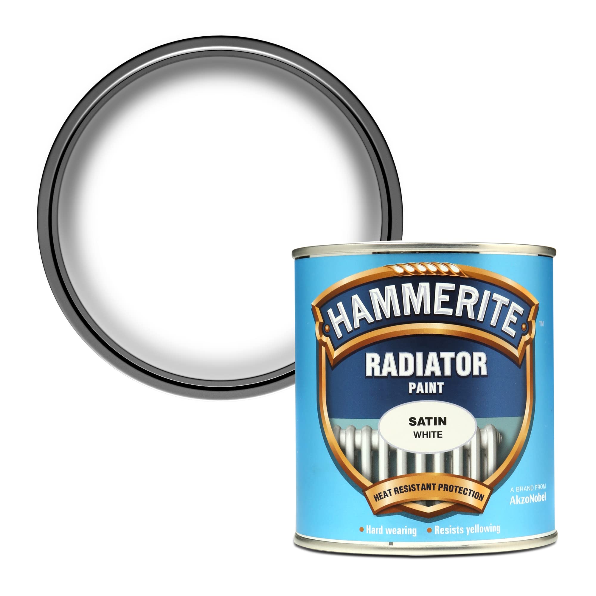 Hammerite 5084917 500ml Radiator Paint - Satin White