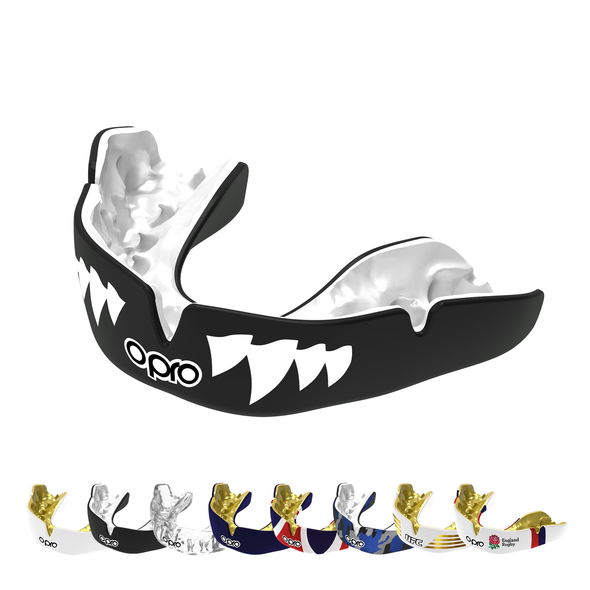 OPRO Instant Custom-Fit Mouthguard – Dentist Level Gum Shield Adult and Kids – OPRO Mouth Guard Boxing and MMA, Self-Fit Gum Shield Rugby and Hockey – Maximum Protection with Dental Warranty