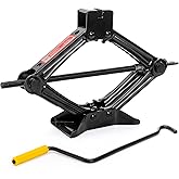 Fasmov Scissor Jack, Heavy Duty Lifting Jack, Lift Wind Up Tools, for/SUV/MPV Tyre Repair Changing Tool, 1.5 Ton (3,000 lb) C