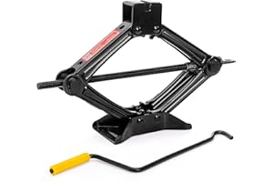 Fasmov Scissor Jack, Heavy Duty Lifting Jack, Lift Wind Up Tools, for/SUV/MPV Tyre Repair Changing Tool, 1.5 Ton (3,000 lb) C